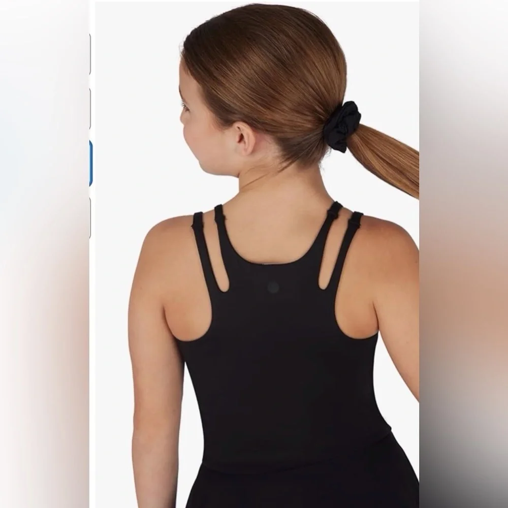 Yogalicious Girls 2Pc Sunrise Cut-Out Tank + Tulip Hem Skort Activewear Set